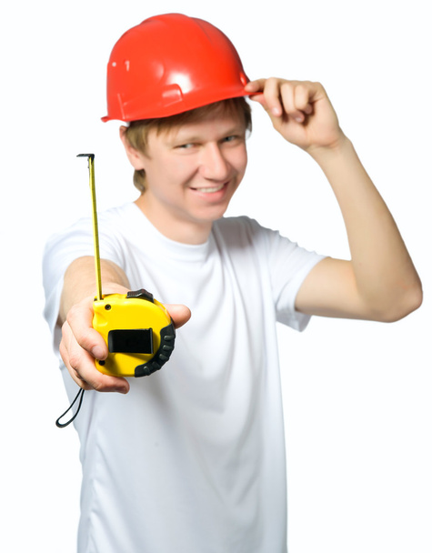 Portrait of a builder - Foto, afbeelding