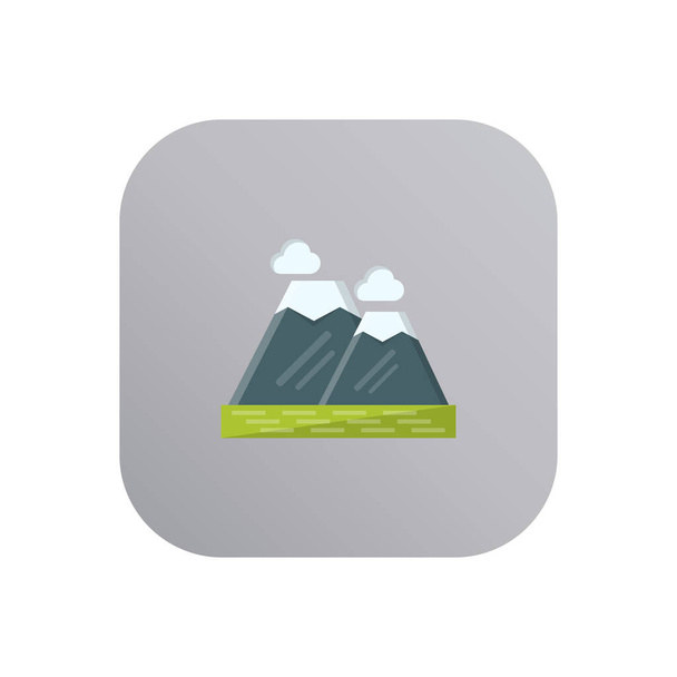 mountain vector illustration on a transparent background.Premium quality symbols.vector line flat icon for concept and graphic design. - ベクター画像