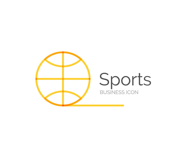 Ligne design minimal logo balle sport
 - Vecteur, image