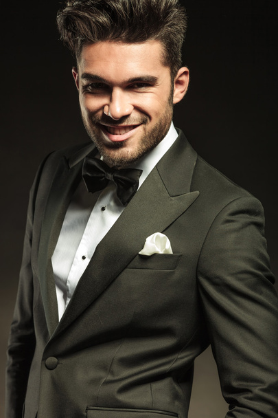 elegant business man smiling for the camera - Photo, Image