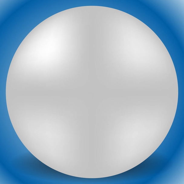 Bead, pearl 3d sphere vector illustration - Vetor, Imagem