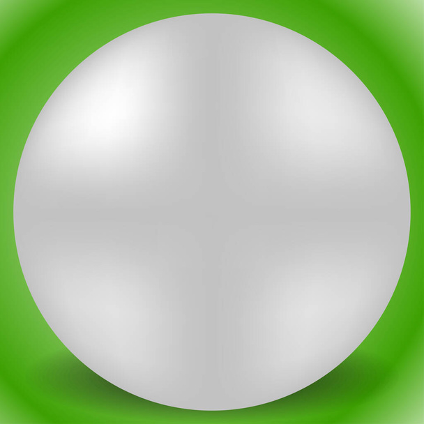 Bead, pearl 3d sphere vector illustration - Vetor, Imagem