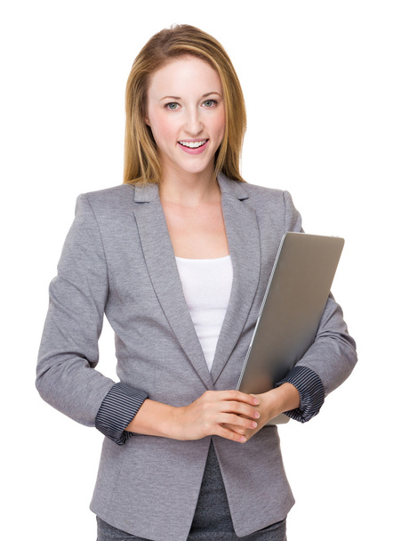 Businesswoman with laptop - Photo, image