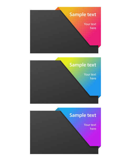 Cards with tags - Vector, afbeelding