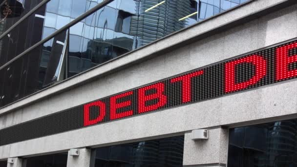 Debt debacle in China stock ticker - Footage, Video