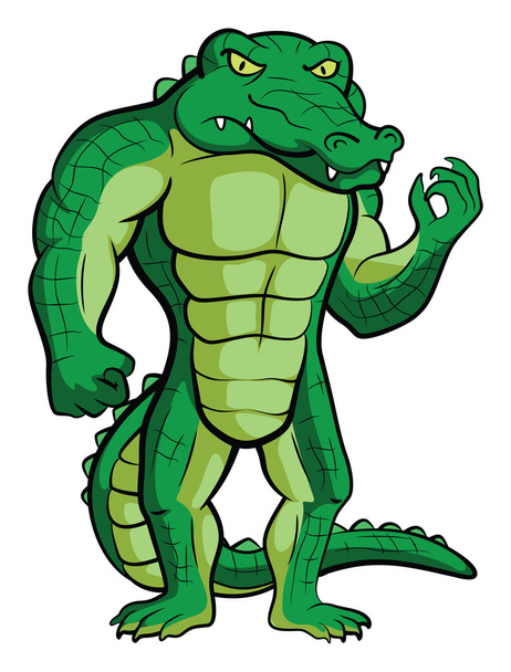 Crocodile Mascot - Vektor, kép