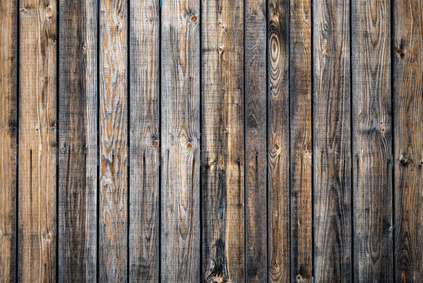 Close up of old planks. Old wood background. - 写真・画像