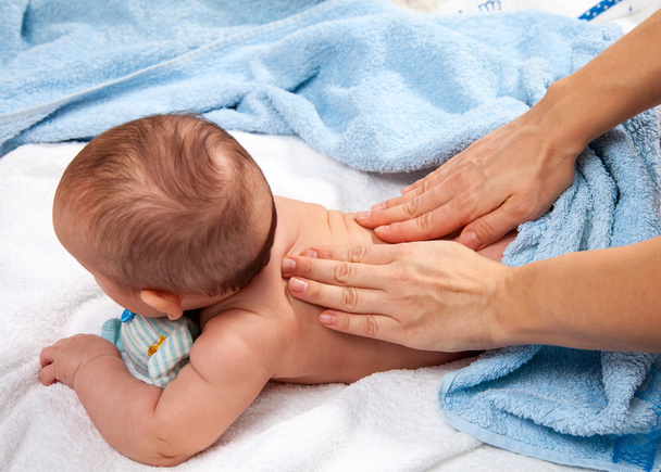 Baby back massage - Photo, Image