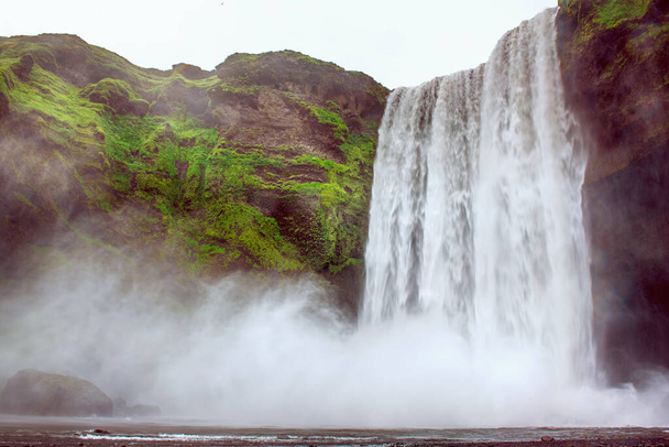 Scogafoss waterfall in Iceland - Φωτογραφία, εικόνα