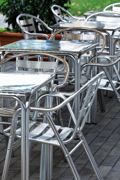 Aluminum tables and chairs - Fotografie, Obrázek