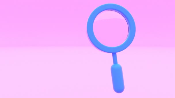 Magnifying glass question mark search focus look able to loop seamless - 映像、動画