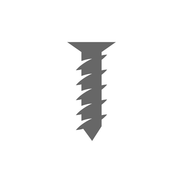 Screw, bolt icon logo design illustration template - Vector, Image