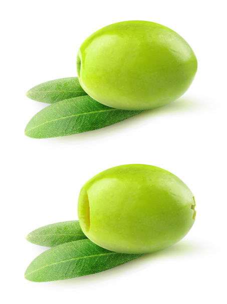 groene olijven - Foto, afbeelding