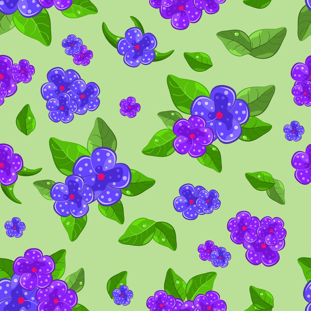 Floral seamless background - Vector, afbeelding