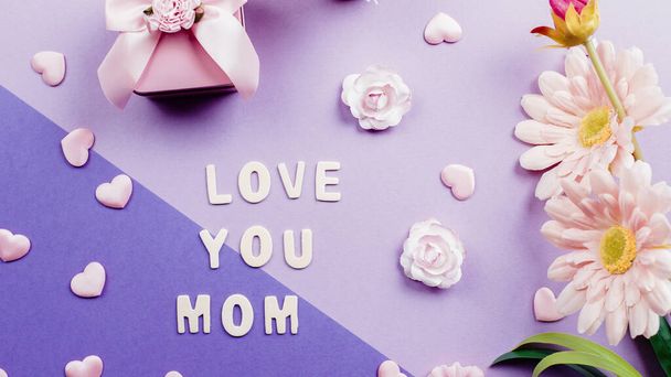Love you mom decoration - Foto, Imagem