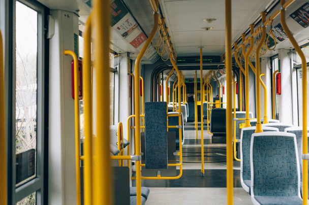 Внутрішній Metrolink Tram in Machester - Фото, зображення
