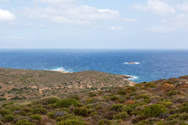 Northern coast of beautiful Ios Island. Cyclades Islands, Greece - Fotoğraf, Görsel