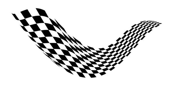 Checkered flag. Signaling on the race track. - Vector, Image