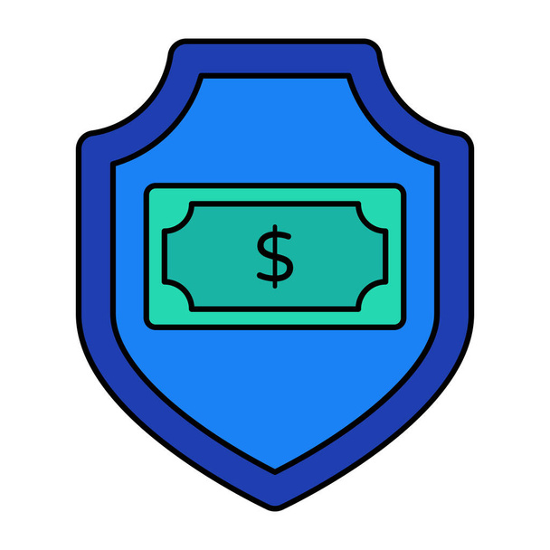 A perfect design icon of money security - ベクター画像