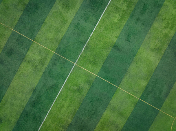 Aerial view of football field - Фото, изображение
