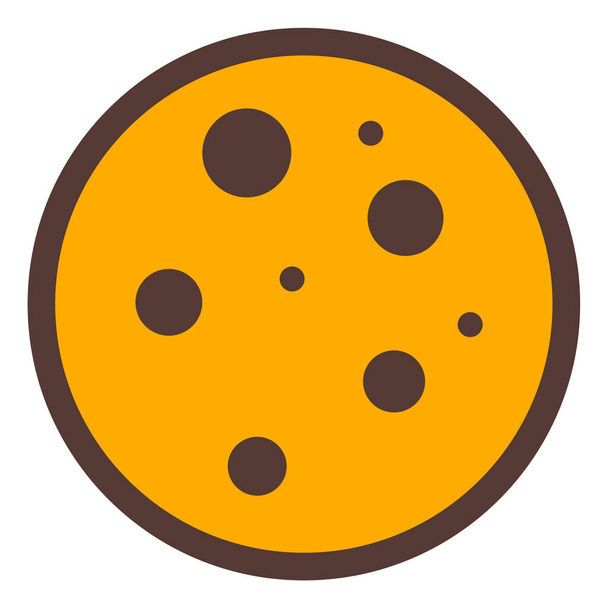 donut. web icoon eenvoudige illustratie - Vector, afbeelding