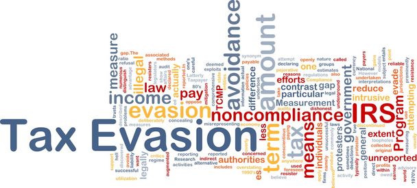 Tax evasion background concept - Photo, Image