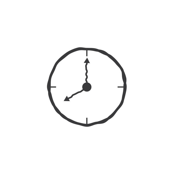 O'Clock icon flat design vector - Wektor, obraz