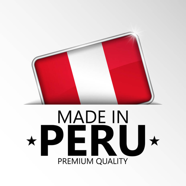 Made in Peru graphic and label. Element of impact for the use you want to make of it. - Vector, Image