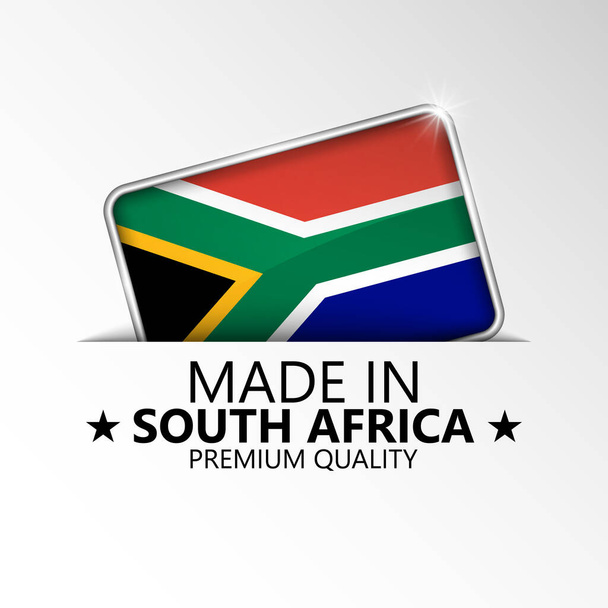 Made in SouthAfrica graphic and label. Element of impact for the use you want to make of it. - Vektor, obrázek