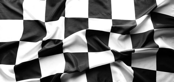 картатий чорно-білий гоночний прапор
 - Фото, зображення
