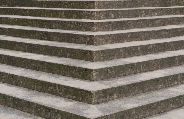 Abstract stairs in the city. Abstract steps, cement stairs,wIde stone stairway often seen on monuments and landmarks,wide stone stairs, steps,diagonal, nobody. - Photo, Image