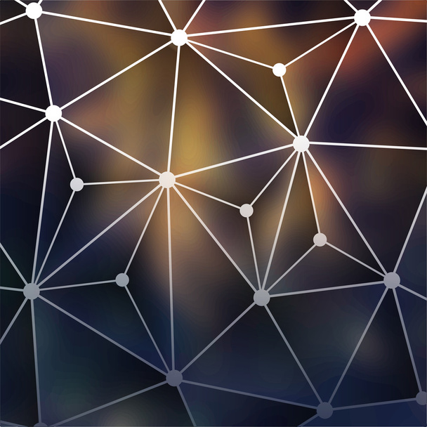 Соединения - Молекулярный, глобальный, бизнес-дизайн сети с размытым фоном
 - Вектор,изображение