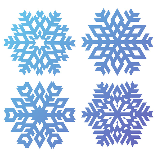 Γεωμετρική φορέα νιφάδες χιονιού που - Διάνυσμα, εικόνα