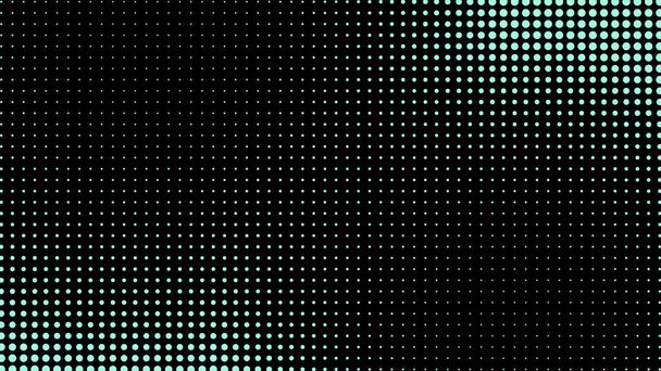 Generative real time art. Screen media technology. Code, digital creative. Coding abstract video trippy. Mesh LCD display. Array from dots. Scale size different hole space. - Vector, Image
