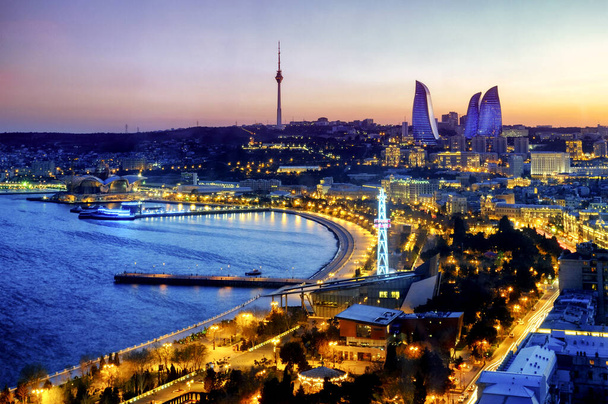 Blick auf Baku, Azerbaijan - Foto, Bild