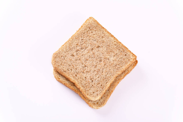 Raw toast bread on white background. - Photo, image