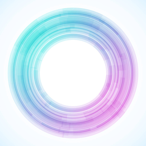Geometric frame from circles, vector abstract background, wallpaper - Вектор,изображение