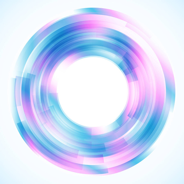 Geometric frame from circles, vector abstract background, wallpaper  - ベクター画像