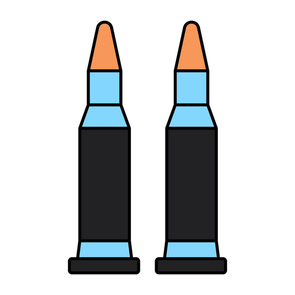 Perfect ontwerp icoon van munitie - Vector, afbeelding