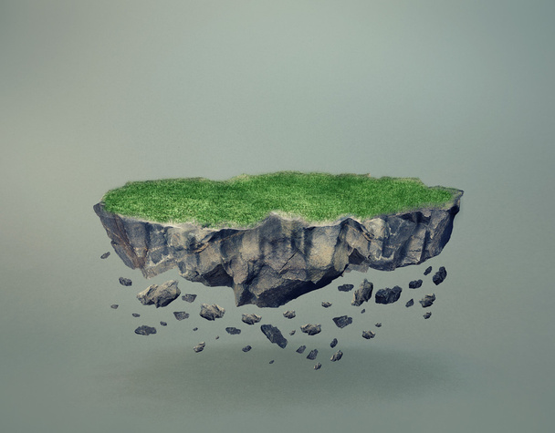 Isla de roca flotante
 - Foto, Imagen