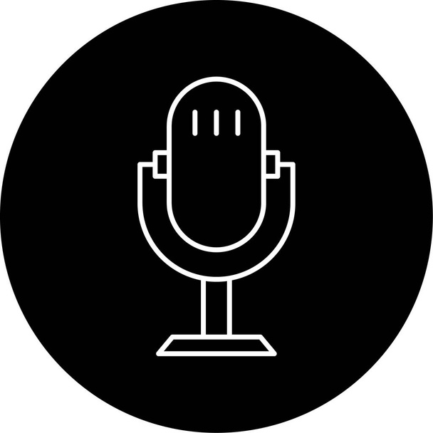 Voice Message Vector Glyph Icon Design   - Vecteur, image