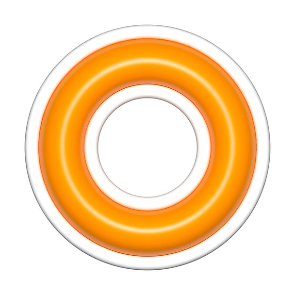 ring 3d shapes, geometric basic, simple donut shape - Foto, Imagem