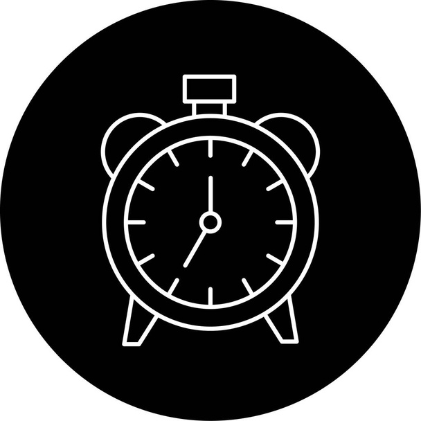 Table Clock Vector Glyph Icon Design - Vector, afbeelding