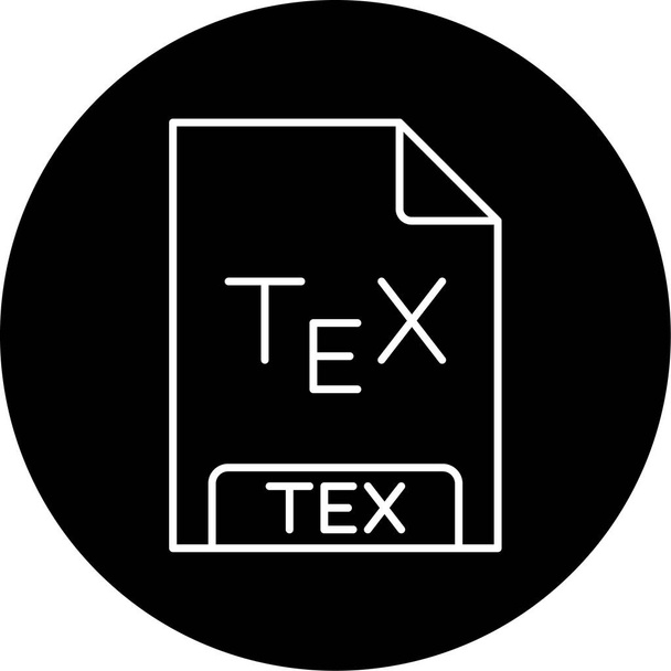 Vector TEX Glyph Icon Design  - Вектор,изображение