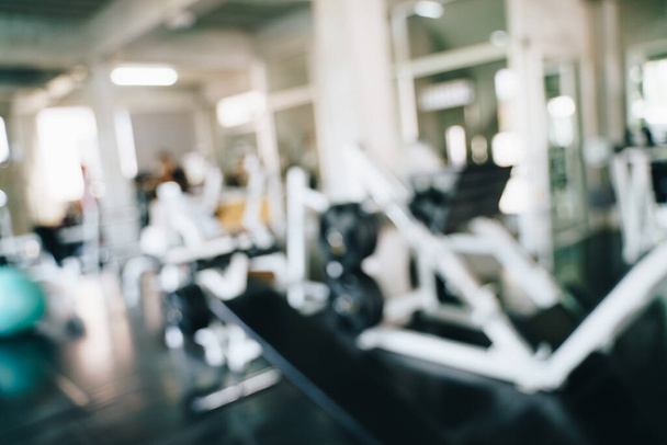 Abstract blurred empty fitness sport gym indoor fitness room - Foto, Imagem