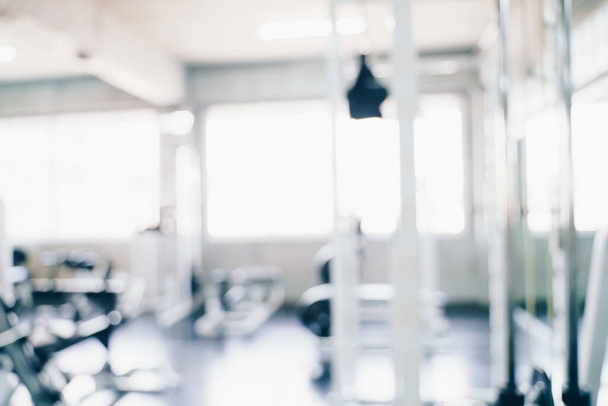 Abstract blurred empty fitness sport gym indoor fitness room - Foto, Imagem