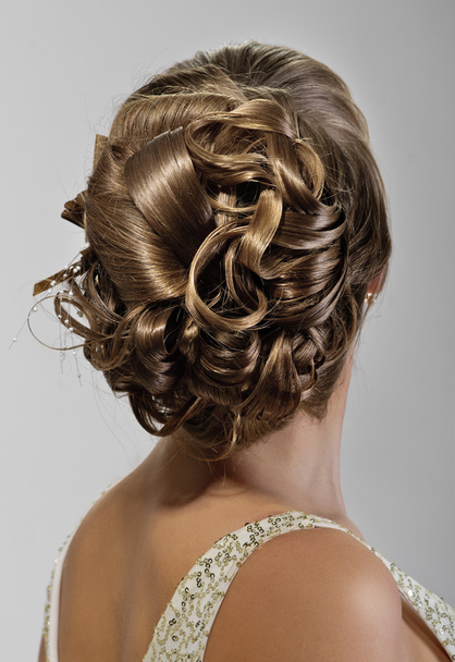 Beautiful wedding hairstyle - Fotó, kép