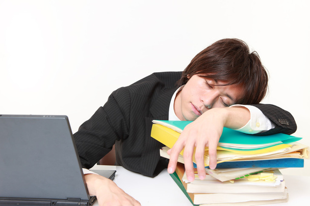 Businessman Sleeping on the desk - Photo, Image