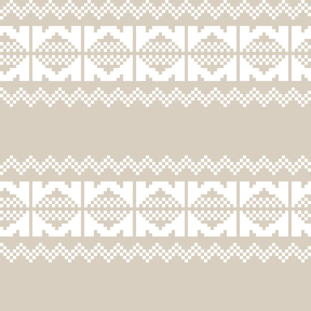 Christmas fair isle pattern design for fashion textiles, knitwear and graphics - Vettoriali, immagini