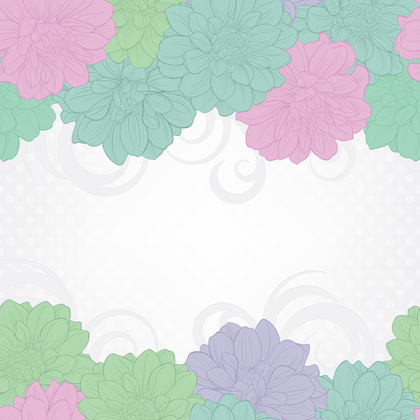 Seamless pattern with flowers and butterfly . Floral ornament.and-drawn contour lines and strokes. Wedding background. - Vector, Image